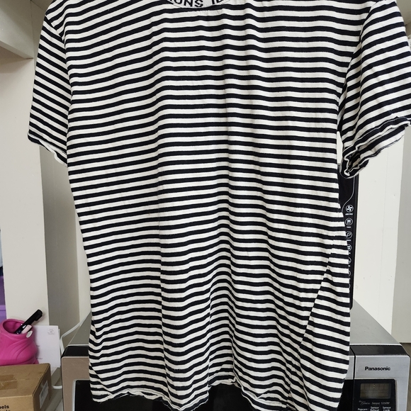 PacSun Black and White Striped Women's Tee - Picture 1 of 3